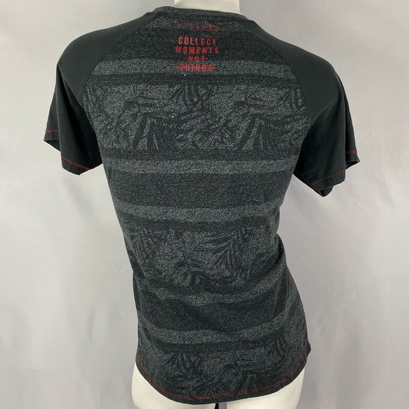 Projek Raw | Mens Henley Black/Red Heather Tee XL - Picture 7 of 7